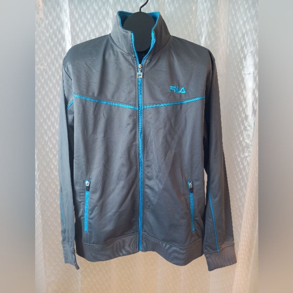 NWT Fila Sport Track Jacket Full Zip 100% Polyester Size L